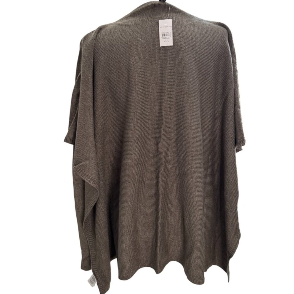 NWT Ann Taylor Knit Ribbed Sweater Poncho | Size XS/S - Picture 5 of 8